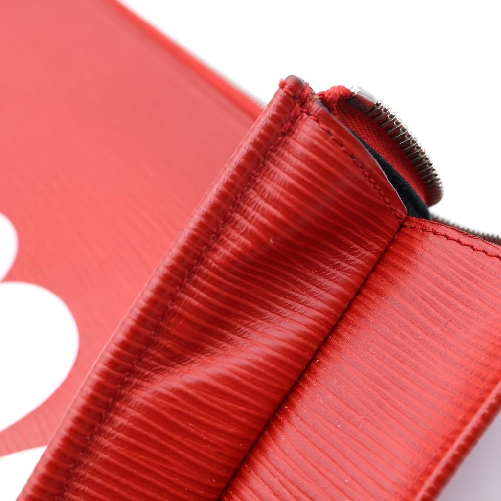 LOUIS VUITTON(ルイヴィトン) 17AW ×Supreme LV Pochette Jour GM シュプリーム ポシェットジュールGM エピレザー クラッチバッグ セカンドバッグ レッド TN12117 M67722