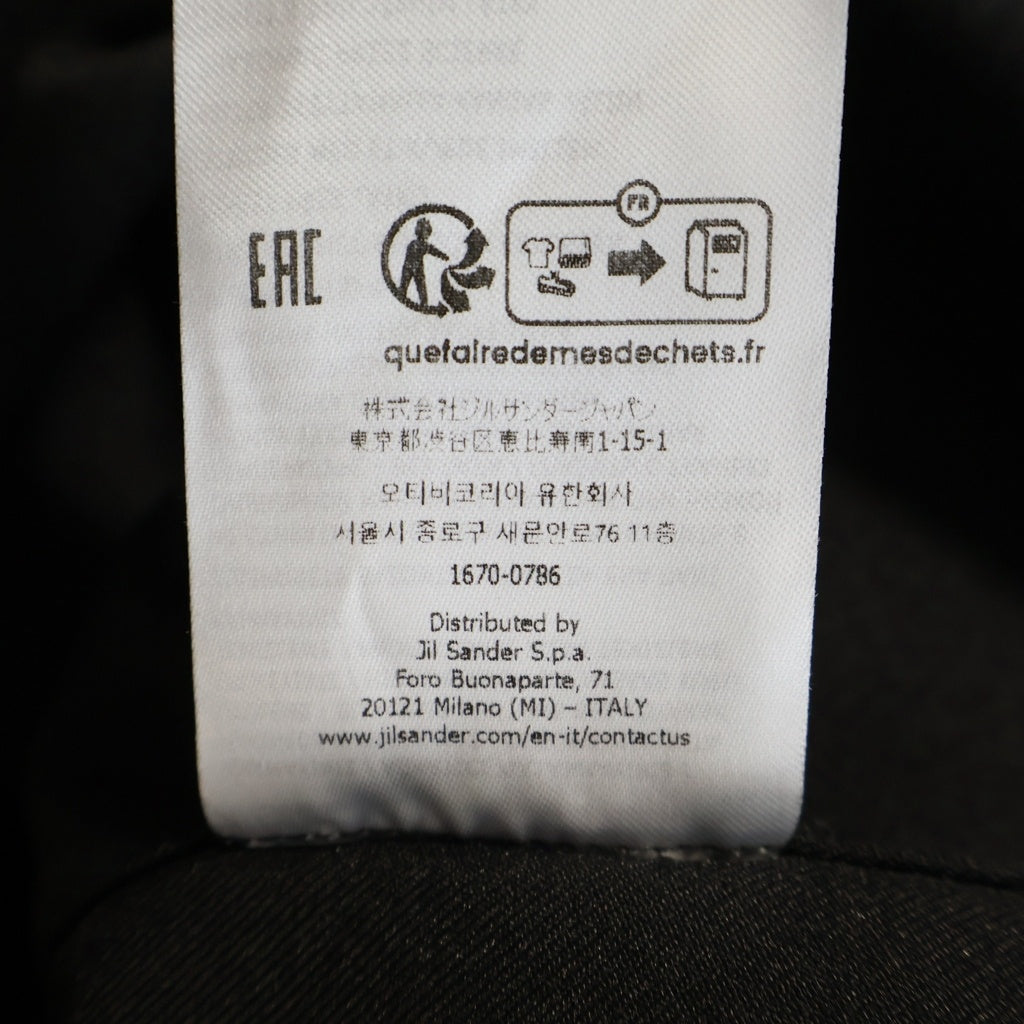 JIL SANDER(ジルサンダー) 26SS コットン 長袖シャツジャケット ブラック J22DL0371