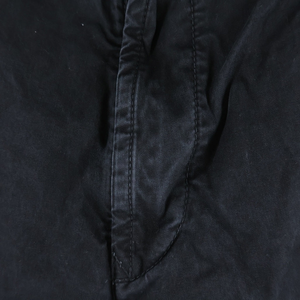 STONE ISLAND(ストーンアイランド) ロゴパッチ コットン カーゴパンツ ブラック L1S153100010S0004