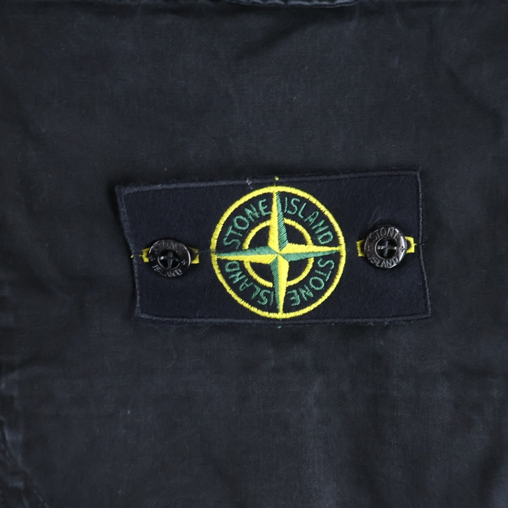 STONE ISLAND(ストーンアイランド) ロゴパッチ コットン カーゴパンツ ブラック L1S153100010S0004