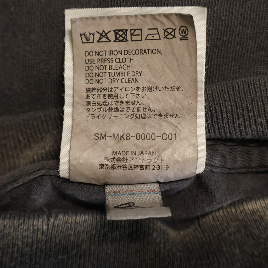 SAINT MICHAEL(セントマイケル) VOTE F LIGHT ヴィンテージ加工 プリント 半袖Tシャツ カットソー グレー SM-MK8-0000-C01
