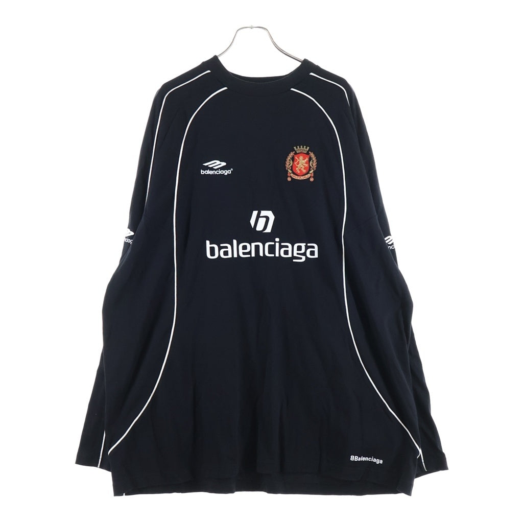 BALENCIAGA(バレンシアガ) 24SS PARIS SOCCER パリス サッカー 長袖Tシャツ カットソー ブラック 778972