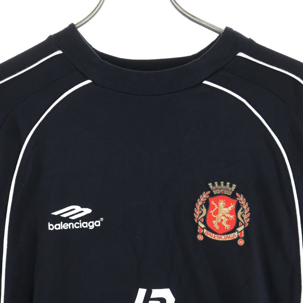 BALENCIAGA(バレンシアガ) 24SS PARIS SOCCER パリス サッカー 長袖Tシャツ カットソー ブラック 778972
