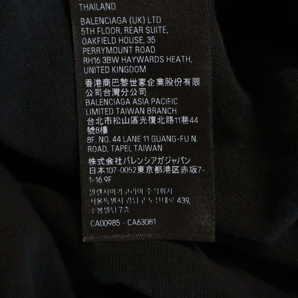 BALENCIAGA(バレンシアガ) 24SS PARIS SOCCER パリス サッカー 長袖Tシャツ カットソー ブラック 778972