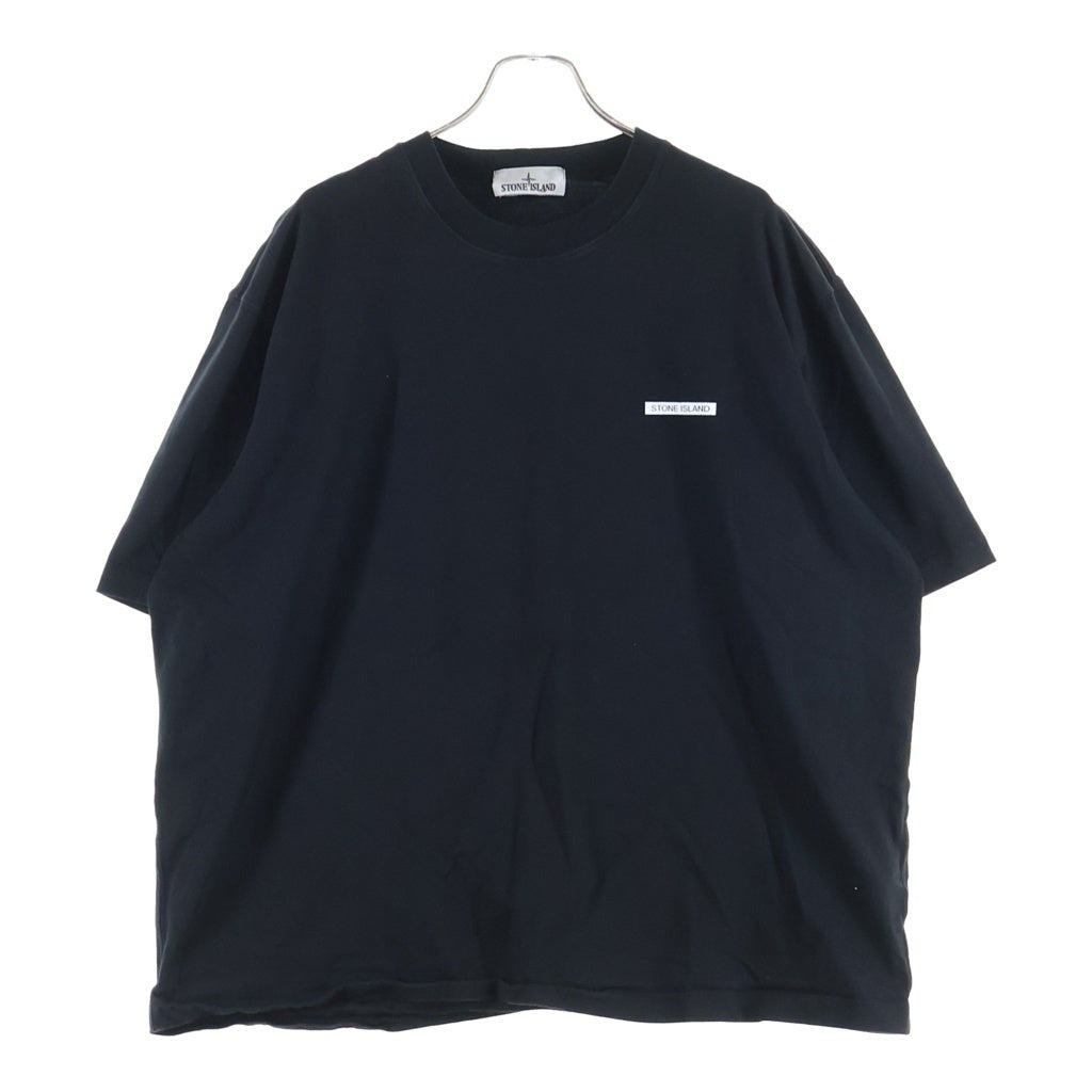 STONE ISLAND(ストーンアイランド) ロゴプリント 半袖Tシャツ カットソー ブラック K2S156100076S0A50
