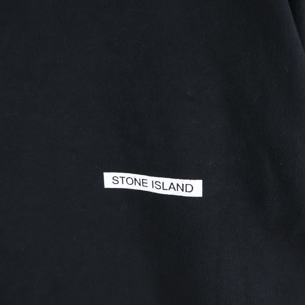STONE ISLAND(ストーンアイランド) ロゴプリント 半袖Tシャツ カットソー ブラック K2S156100076S0A50