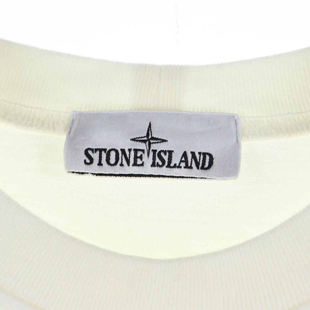 STONE ISLAND(ストーンアイランド) ロゴプリント 半袖Tシャツ カットソー ホワイト K2S156100076S0A50