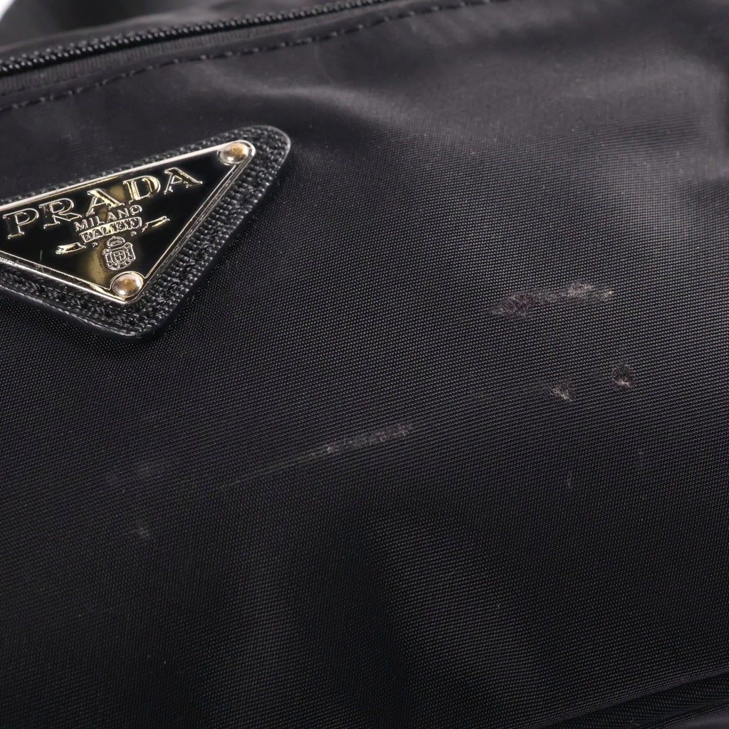 PRADA(プラダ) Re-Nylon サフィアーノレザーベルト ショルダーバッグ ブラック 2VL977