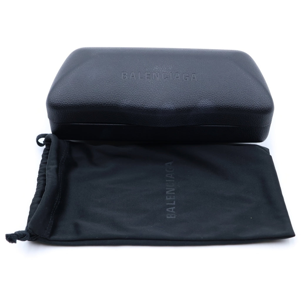 BALENCIAGA(バレンシアガ) クリアフレーム スクエアサングラス メガネ ベージュ BB0328S