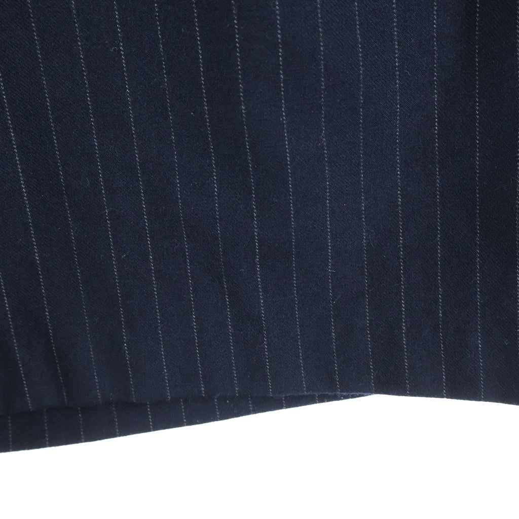 STUSSY(ステューシー) VOLUME PLEATED SHORT STRIPE ボリュームプリーツショートストライプパンツ ネイビー 112312