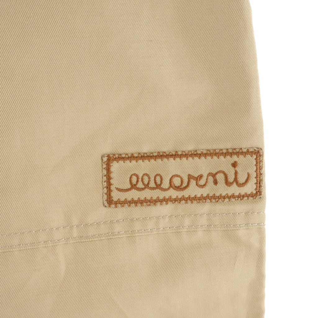 MARNI(マルニ) 23SS ロゴ刺繍テクニカルコットンリネンスカート ベージュ レディース GOMA0502X0 UTN903