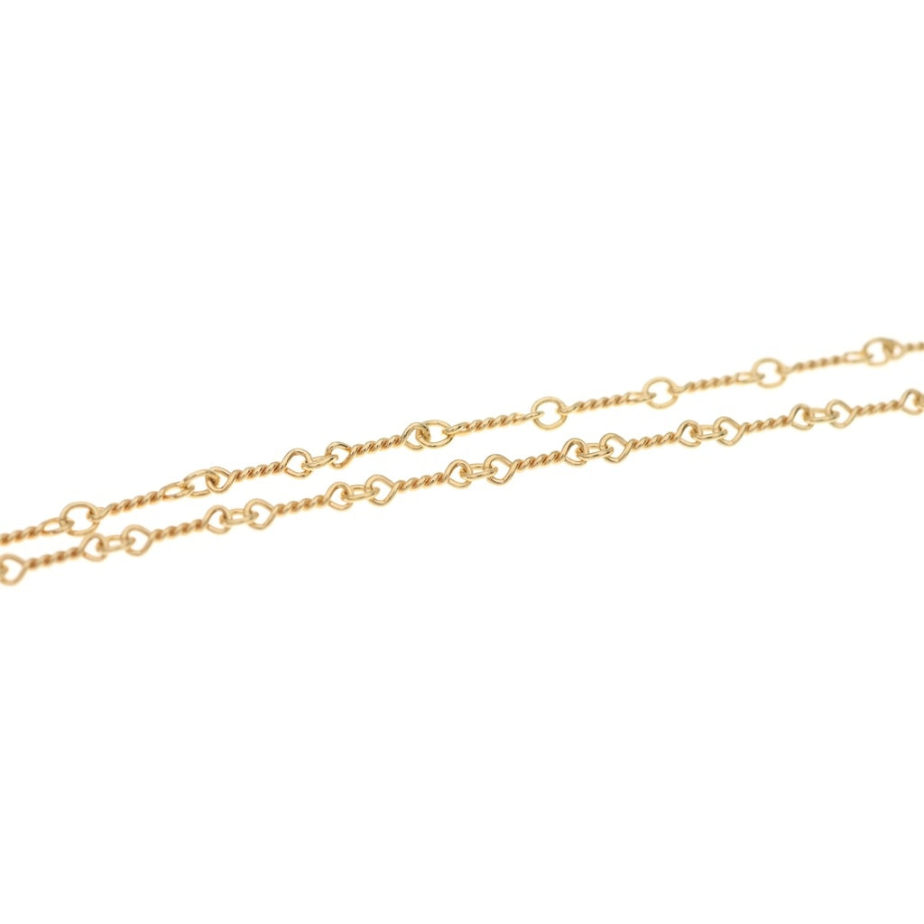 CHROME HEARTS(クロムハーツ) 22K NECKCHAIN T20 ツイストチェーンネックレス 20inch ゴールド BCA015
