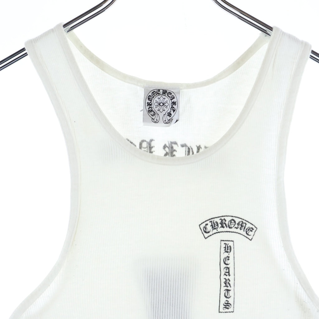 CHROME HEARTS(クロムハーツ) OLD CELTIC CROSS RIB TANK TOP ケルティッククロス タンクトップ カットソー ホワイト