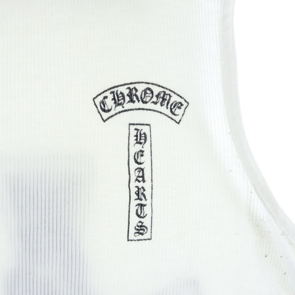 CHROME HEARTS(クロムハーツ) OLD CELTIC CROSS RIB TANK TOP ケルティッククロス タンクトップ カットソー ホワイト