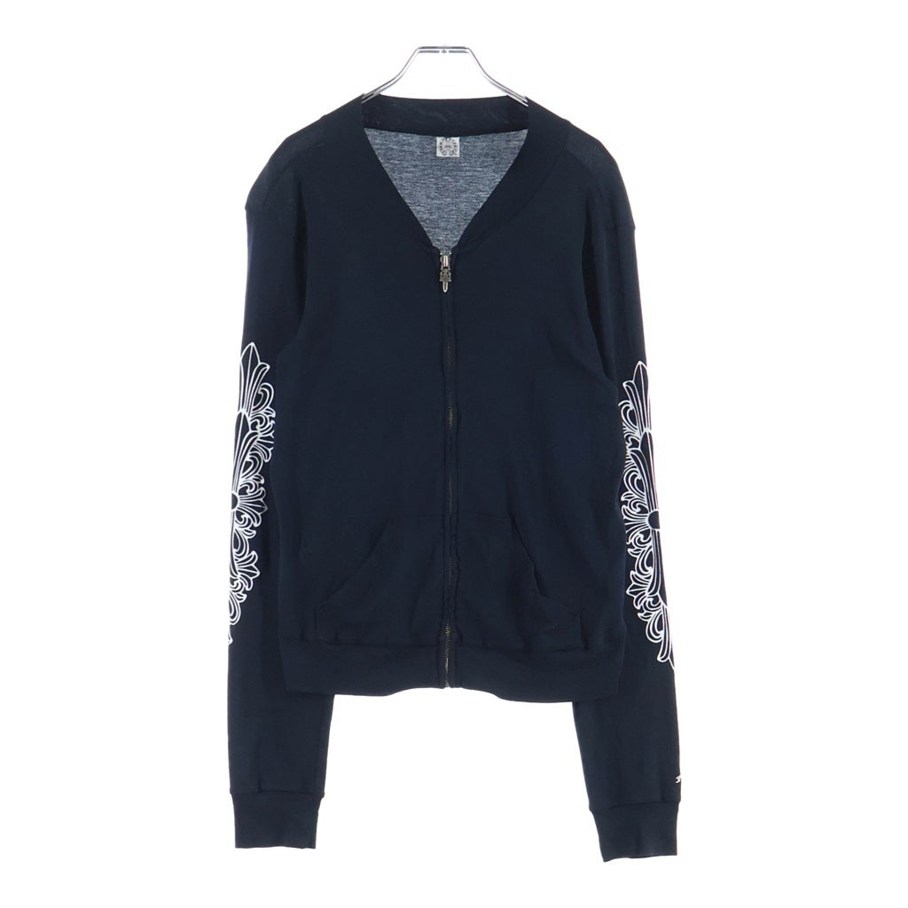 CHROME HEARTS(クロムハーツ) OLD 袖フローラル ダガージップ ジップアップジャケット ブラック