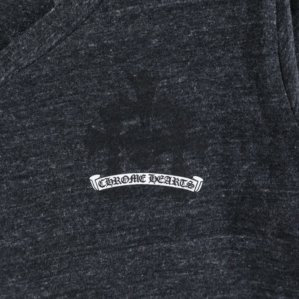 CHROME HEARTS(クロムハーツ) TRIPLE CROSS S/S TEE トリプルクロス Vネック 半袖Tシャツ カットソー グレー