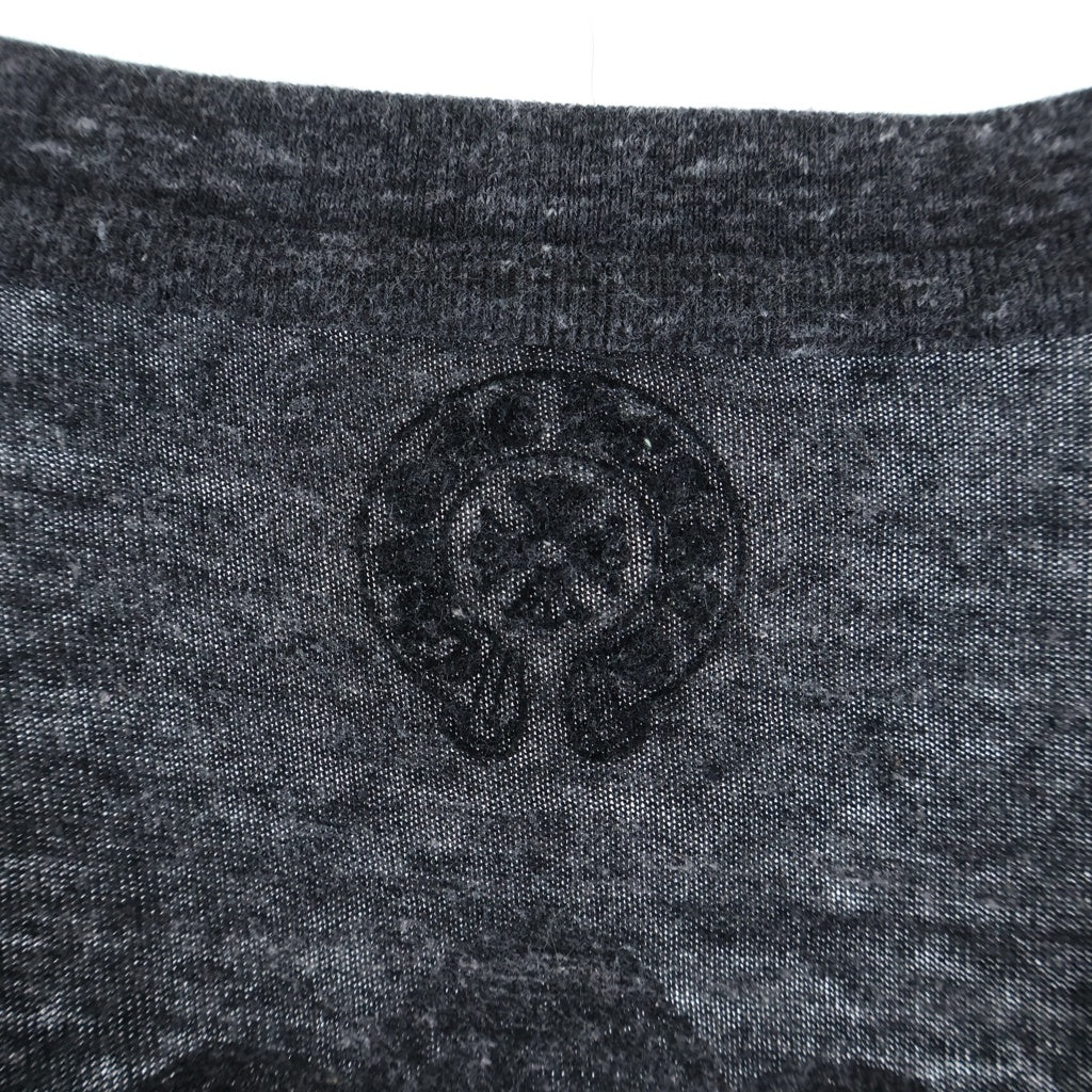 CHROME HEARTS(クロムハーツ) TRIPLE CROSS S/S TEE トリプルクロス Vネック 半袖Tシャツ カットソー グレー