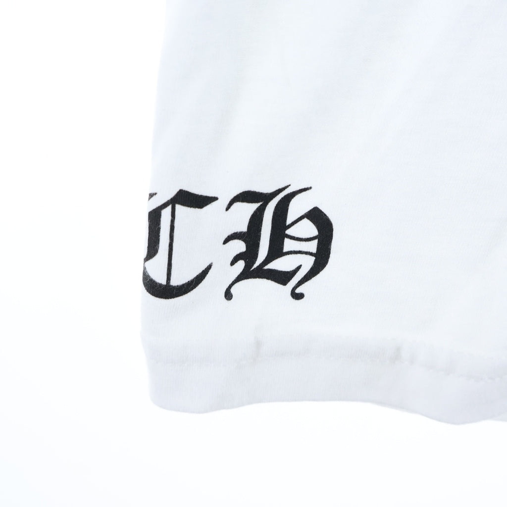 CHROME HEARTS(クロムハーツ) BACK T-BAR POCKET S/S TEE Tバー ホースシュー 半袖Tシャツ カットソー ホワイト