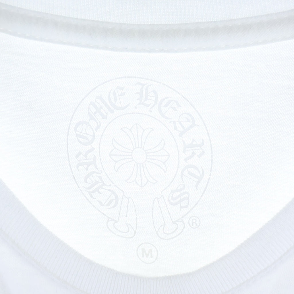 CHROME HEARTS(クロムハーツ) BACK T-BAR POCKET S/S TEE Tバー ホースシュー 半袖Tシャツ カットソー ホワイト