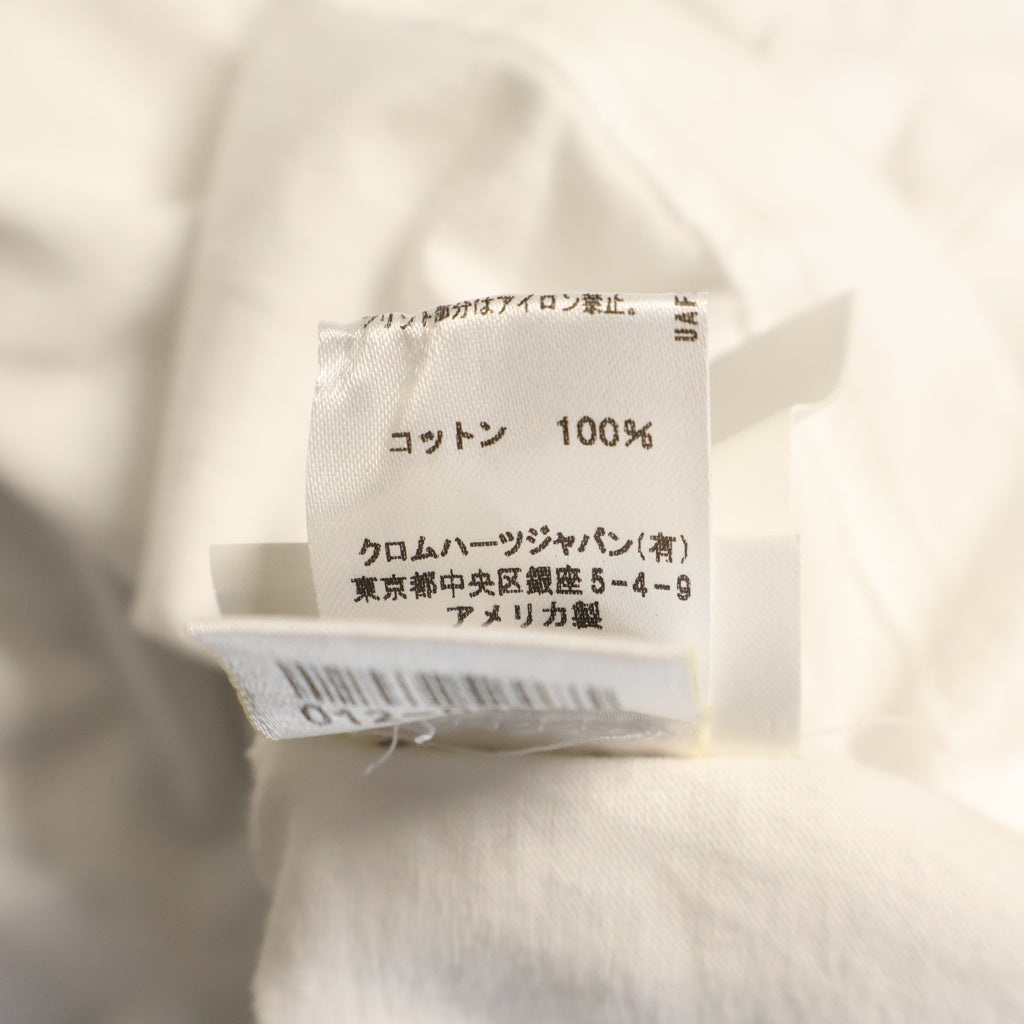 CHROME HEARTS(クロムハーツ) BACK T-BAR POCKET S/S TEE Tバー ホースシュー 半袖Tシャツ カットソー ホワイト