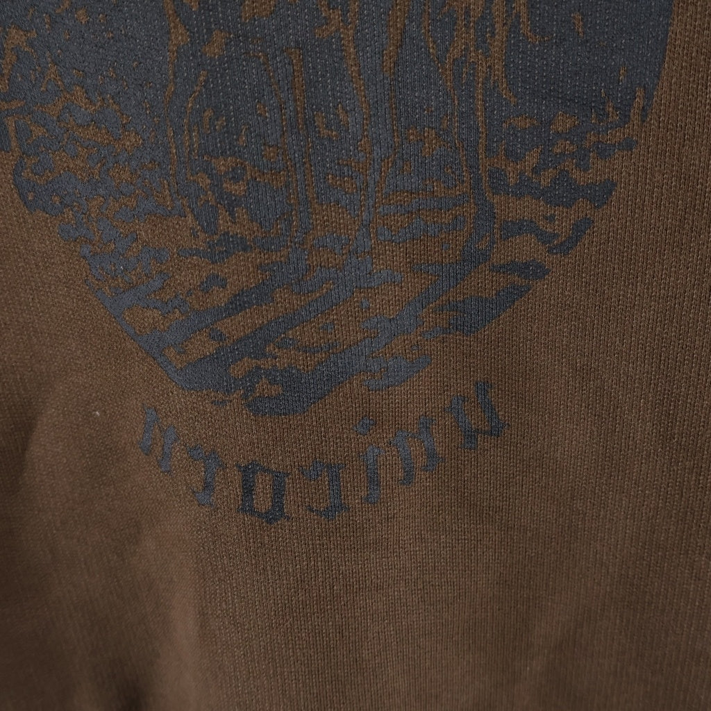 VETEMENTS(ヴェトモン) PRINTED HOODIE ロゴプリントデザイン フーデッド スウェット パーカー ブラウン UE52TR430C