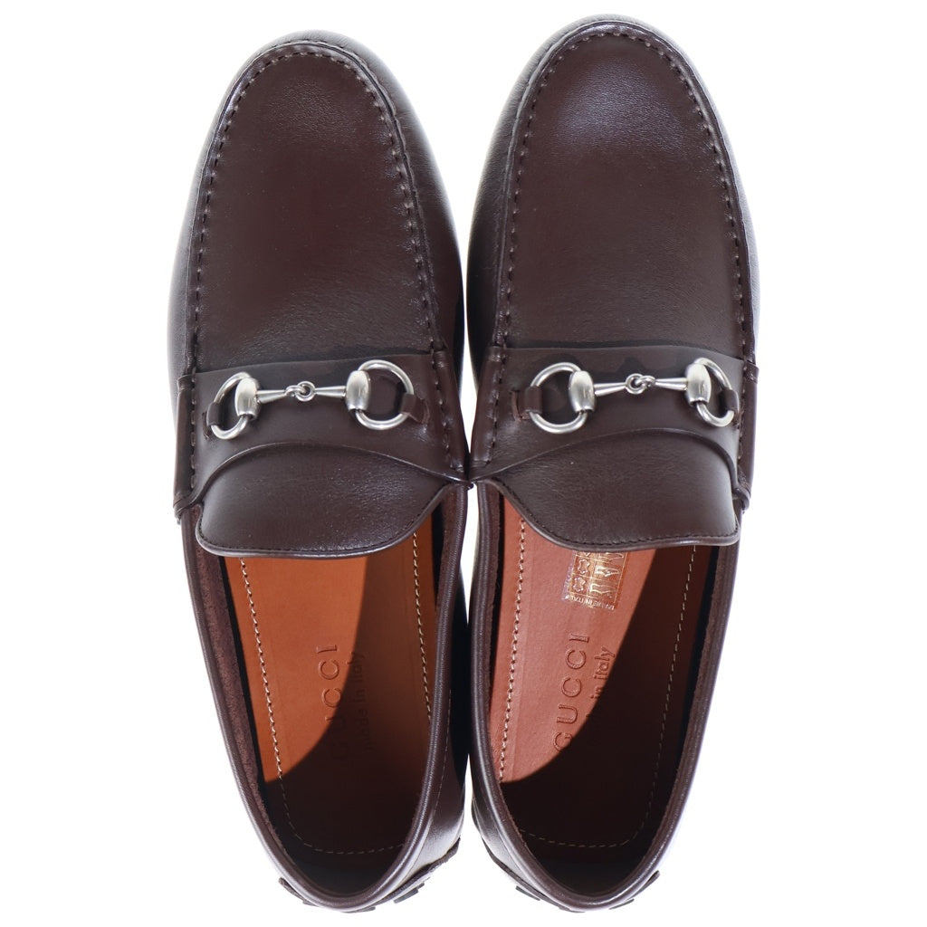 GUCCI(グッチ) 26SS ホースビット ドライビングシューズ ローファー ブラウン 765859