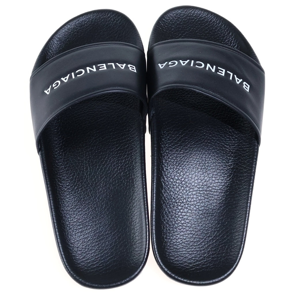 BALENCIAGA(バレンシアガ) ロゴ フラットサンダル ブラック 500573
