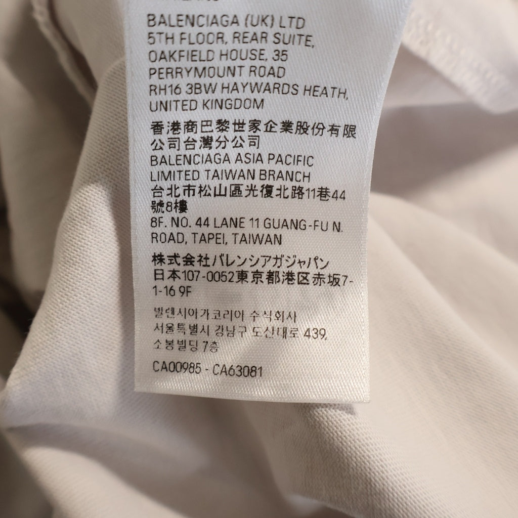 BALENCIAGA(バレンシアガ) ロゴプリント 半袖Tシャツ カットソー ホワイト 764235 TNVV8
