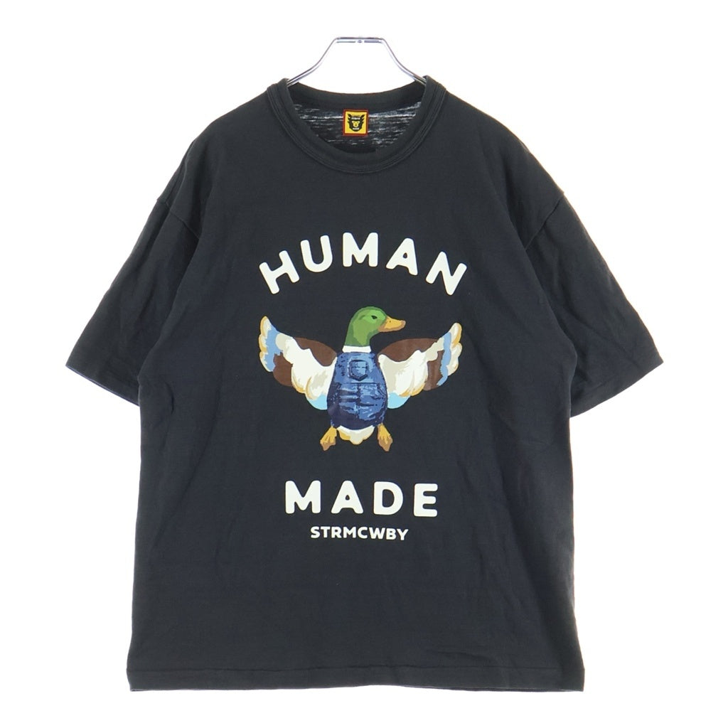 HUMAN MADE(ヒューマンメイド) 24AW ダックグラフィックプリント半袖Tシャツ カットソー ブラック