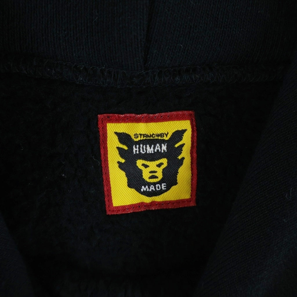 HUMAN MADE(ヒューマンメイド) 24AW HEAVYWEIGHT HOODIE プルオーバーパーカー フーディー ブラック HM28CS046