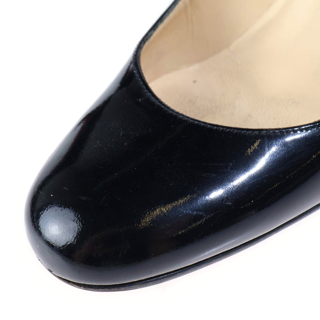 CHRISTIAN LOUBOUTIN(クリスチャンルブタン) パテントレザー パンプス サンダル ブラック レディース