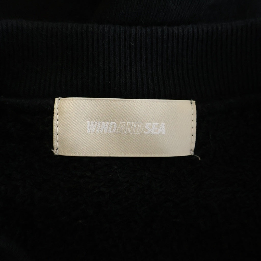 WIND AND SEA(ウィンダンシー) COZY TSURIAMI スウェットシャツ ブラック