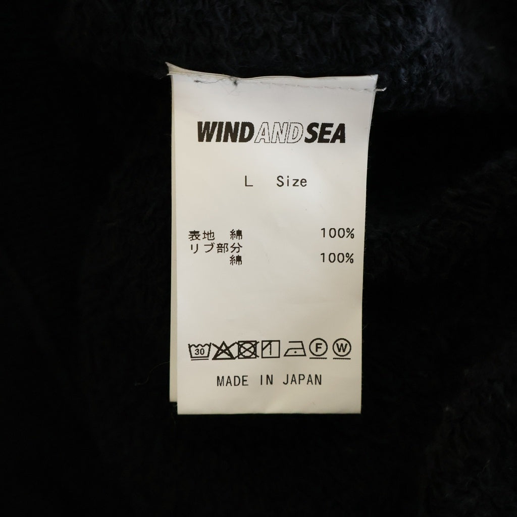 WIND AND SEA(ウィンダンシー) COZY TSURIAMI スウェットシャツ ブラック