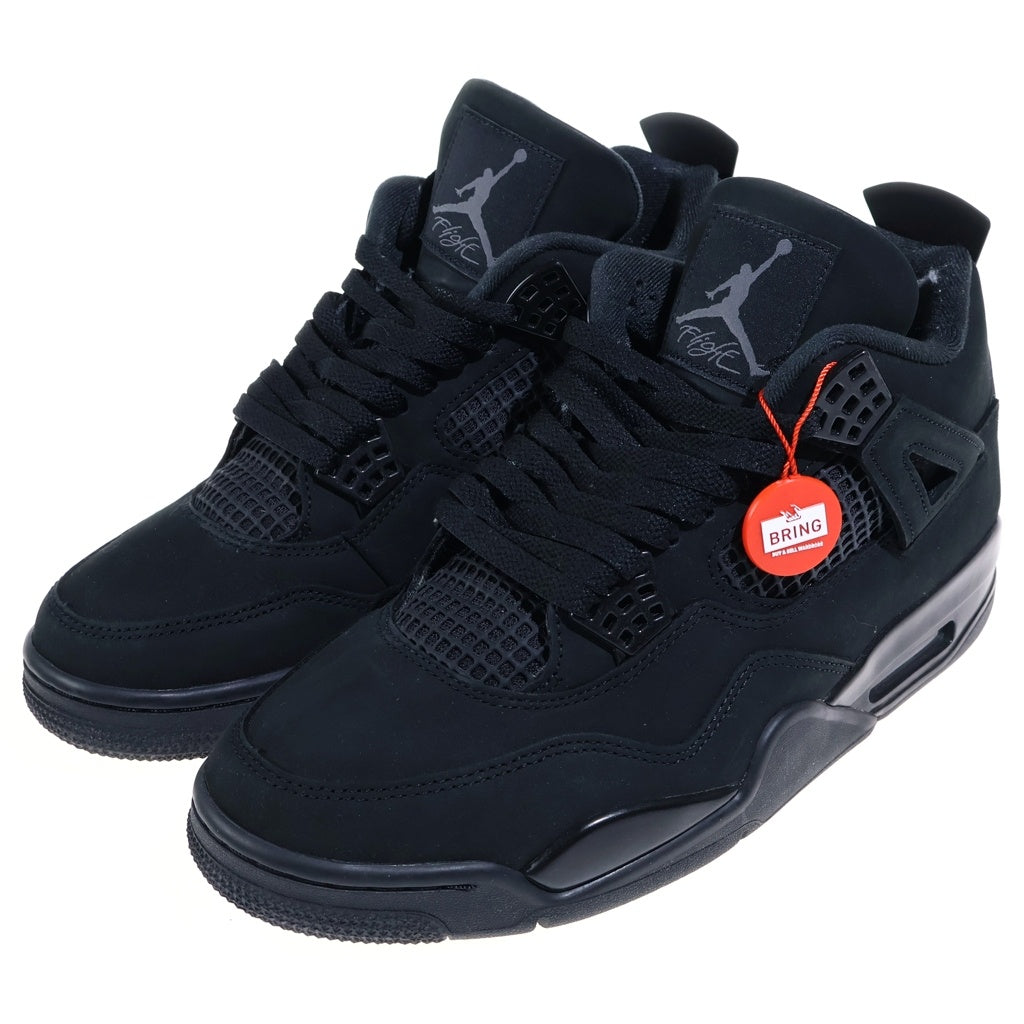 NIKE(ナイキ) AIR JORDAN BLACK CAT エアジョーダン 4 ブラックキャット ハイカットスニーカー ブラック US11/29cm FV5029‐010