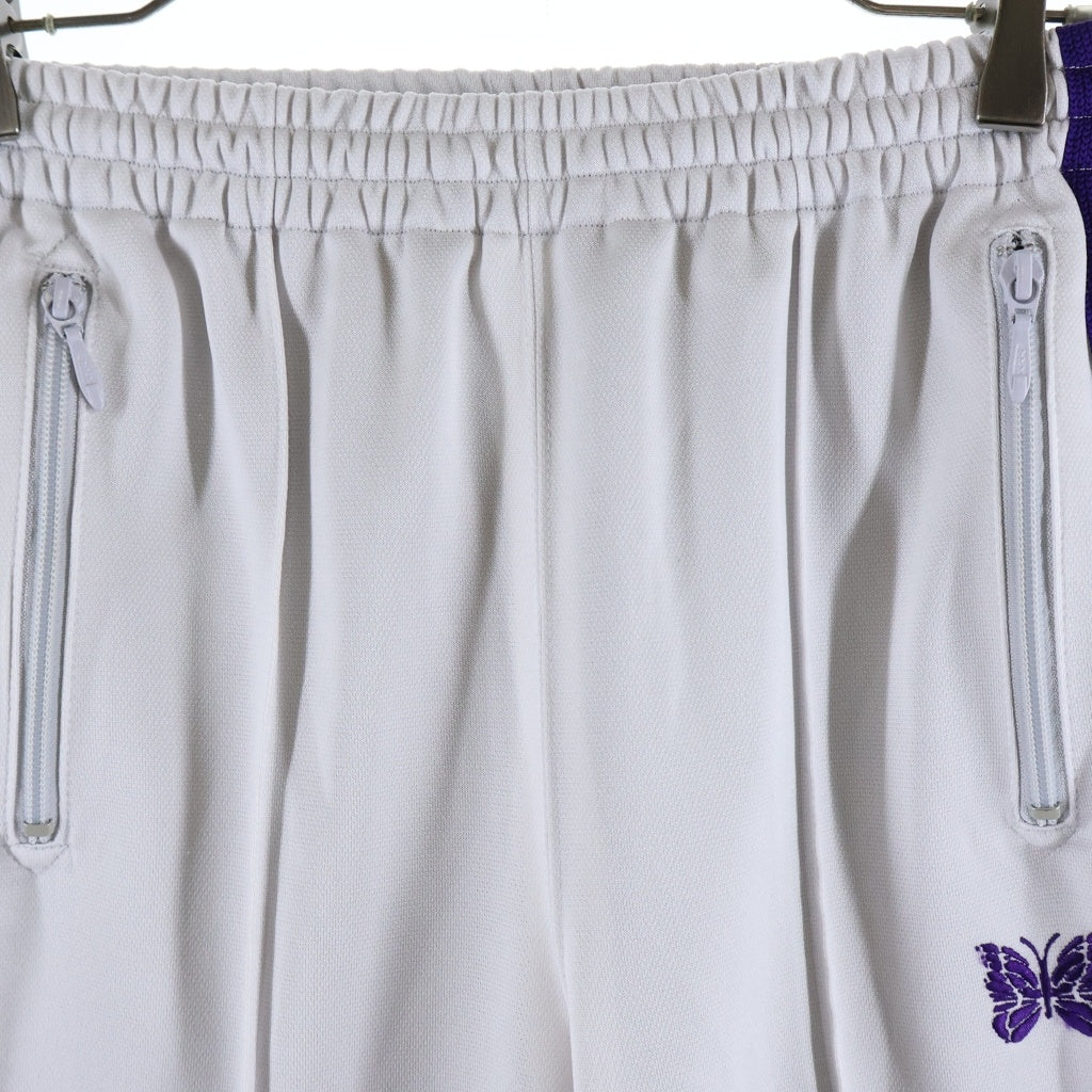 Needles(ニードルス) STUDIOUS別注 Narrow Track Pants Poly Smooth トラックパンツ ホワイト/パープル LQ388