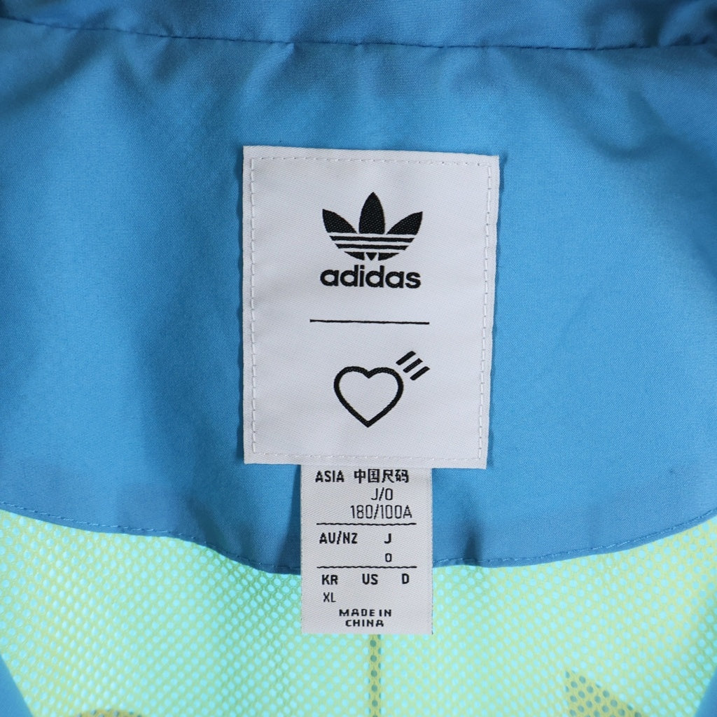 adidas(アディダス) ×Human Made Windbreaker Jacket Aqua ×ヒューマンメイド ウィンドブレーカー アウター ブルー HA9997 2J0001