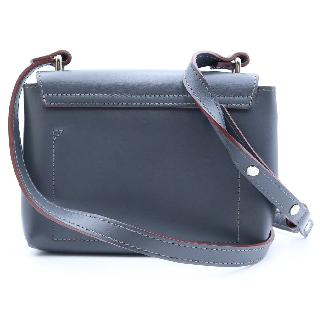 LONGCHAMP(ロンシャン) レザー ショルダーバッグ グレー レディース