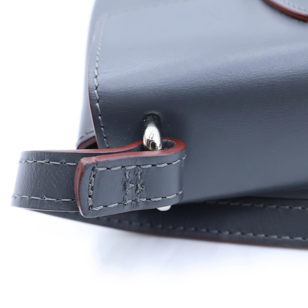 LONGCHAMP(ロンシャン) レザー ショルダーバッグ グレー レディース