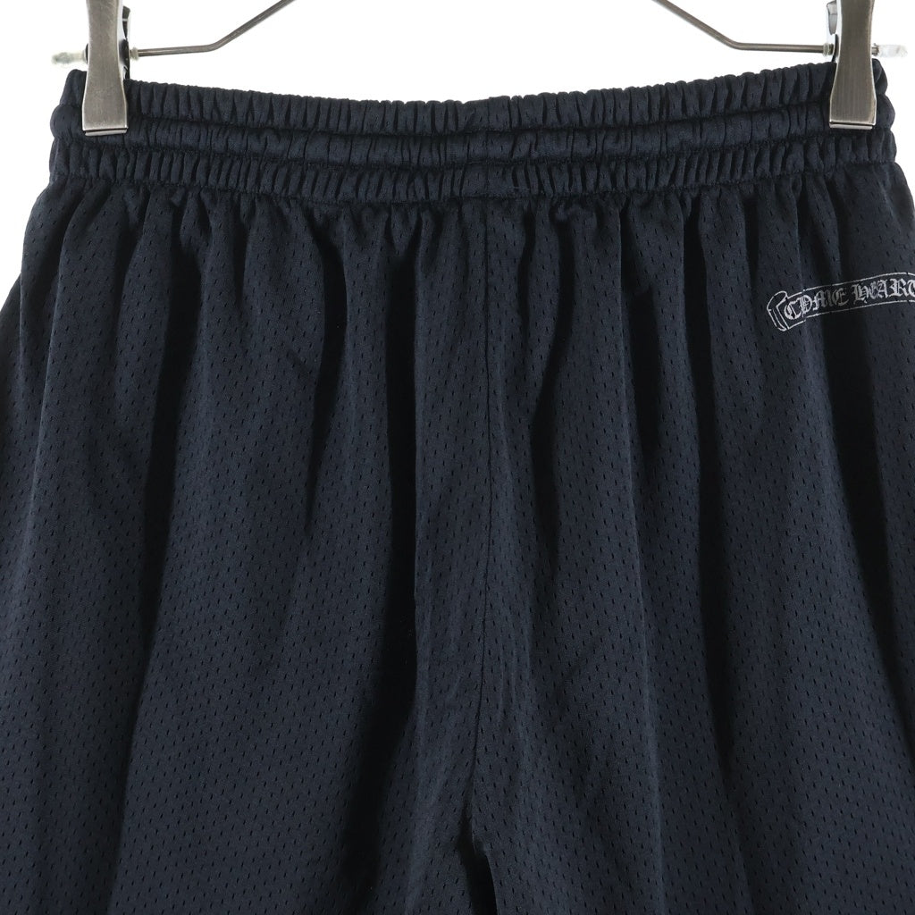 CHROME HEARTS(クロムハーツ) MESH WARM UP JERSEY ウォームアップ ロゴデザイン メッシュ ハーフパンツ ブラック