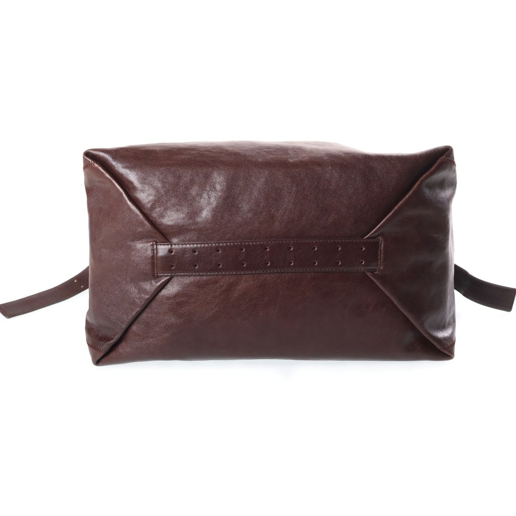 LEMAIRE(ルメール) BELTED HOBO BAG ベルテッド ホーボー レザー ショルダーバッグ ブラウン BG0189 LL0108 レディース