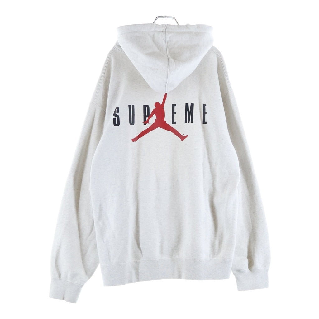 SUPREME(シュプリーム) 24AW ×JORDAN BRAND Hooded Sweatshirt ジョーダンブランド ロゴデザイン フーデッド スウェット パーカー グレー