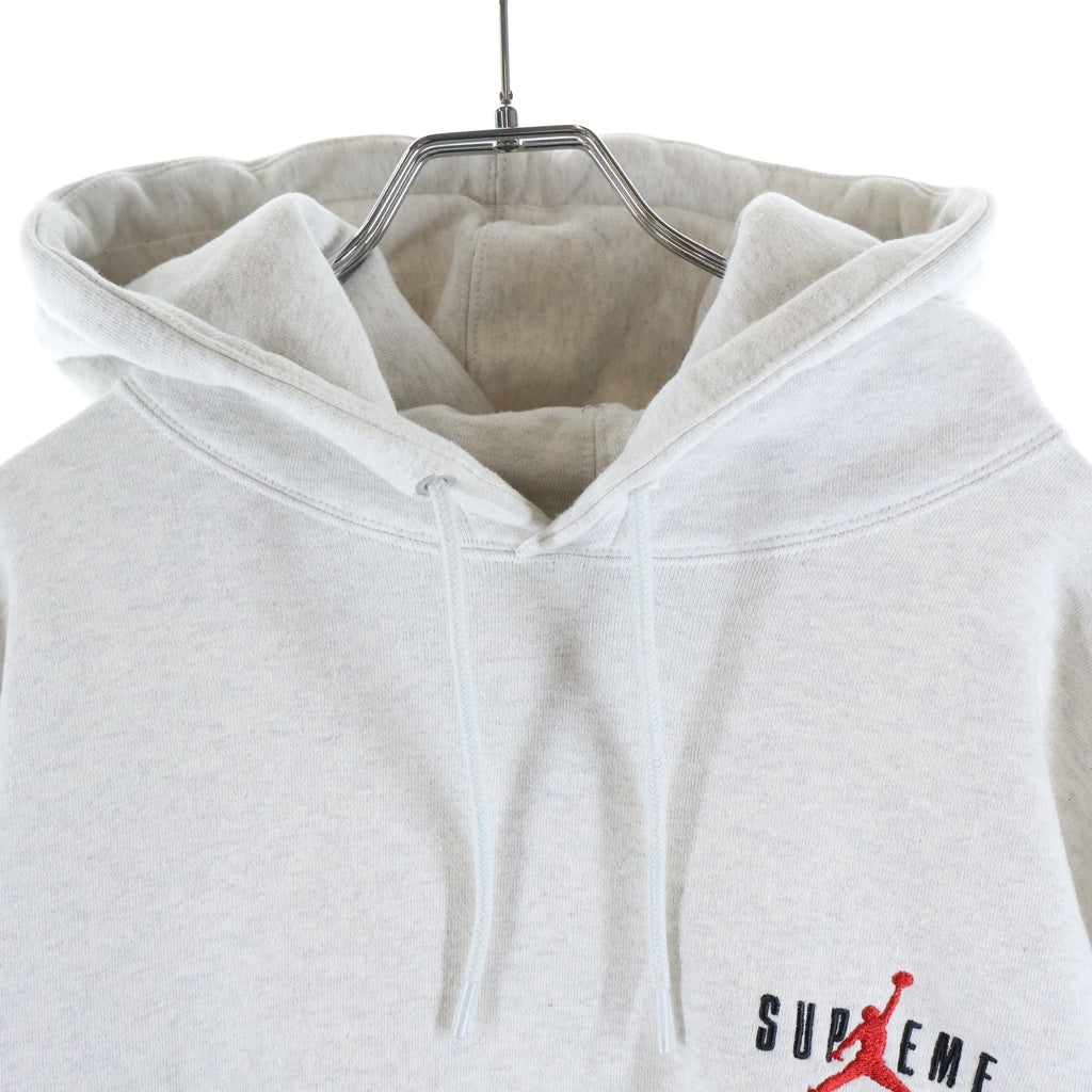 SUPREME(シュプリーム) 24AW ×JORDAN BRAND Hooded Sweatshirt ジョーダンブランド ロゴデザイン フーデッド スウェット パーカー グレー
