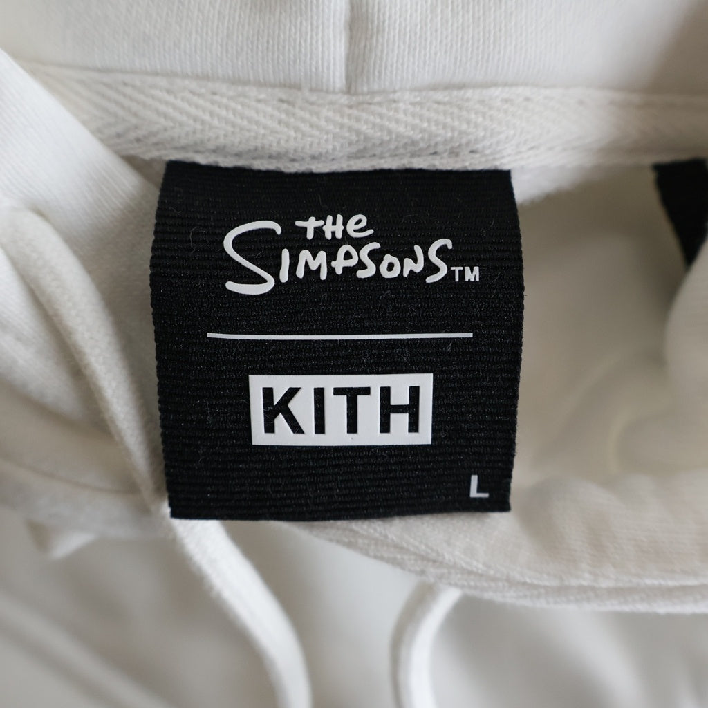 KITH(キス) THE SIMPSONS CAST OF CHARACTERS HOODIE ザ シンプソンズ キャスト オブ キャラクターズ フーデッド スウェット パーカー ホワイト KH2630-101