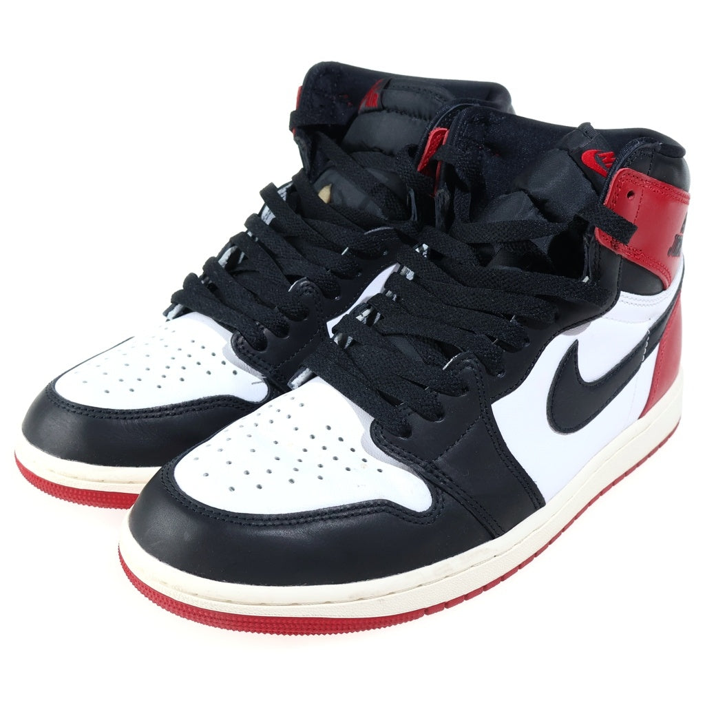 NIKE(ナイキ) AIR JORDAN 1 RETRO HIGH OG BLACK TOE REIMAGINED エア ジョーダン1 つま黒 ハイカットスニーカー レッド US10/28cm DZ5485-106