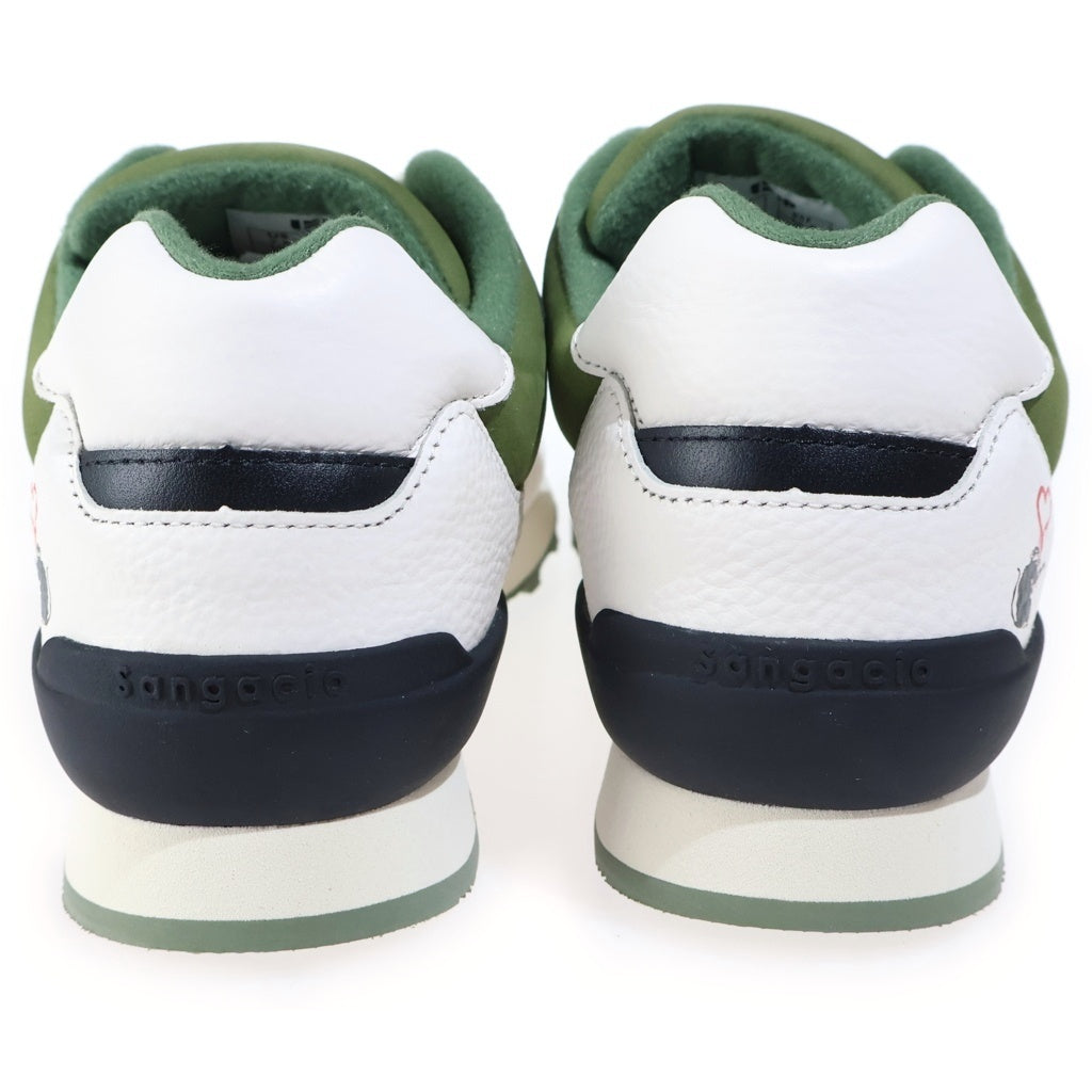 Sangacio(サンガッチョ) ×BANKSY BONSAI バンクシー ボンサイ ニューズ ローカットスニーカー カーキ US7.5/25.5cm