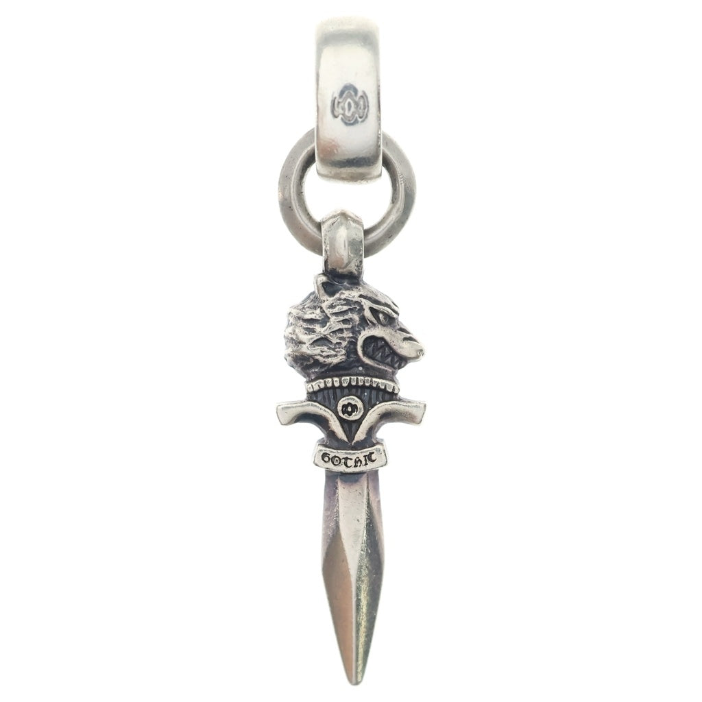 GOTHIC YOHJI YAMAMOTO(ゴシック ヨウジヤマモト) WOLF DAGGAR PENDANT ウルフダガーペンダント ペンダントトップ シルバー
