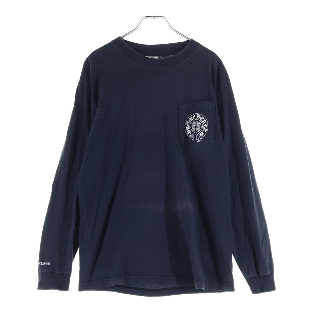 CHROME HEARTS(クロムハーツ) OLD S/S オールド バックセメタリークロスプリント 長袖Tシャツカットソー ブラック