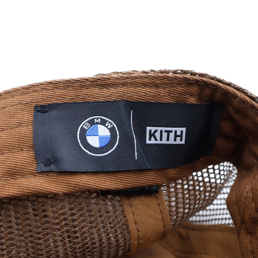 KITH(キス) ×BMW ロゴデザイン メッシュキャップ 帽子 ブラウン 26-095-060-0058-3-0