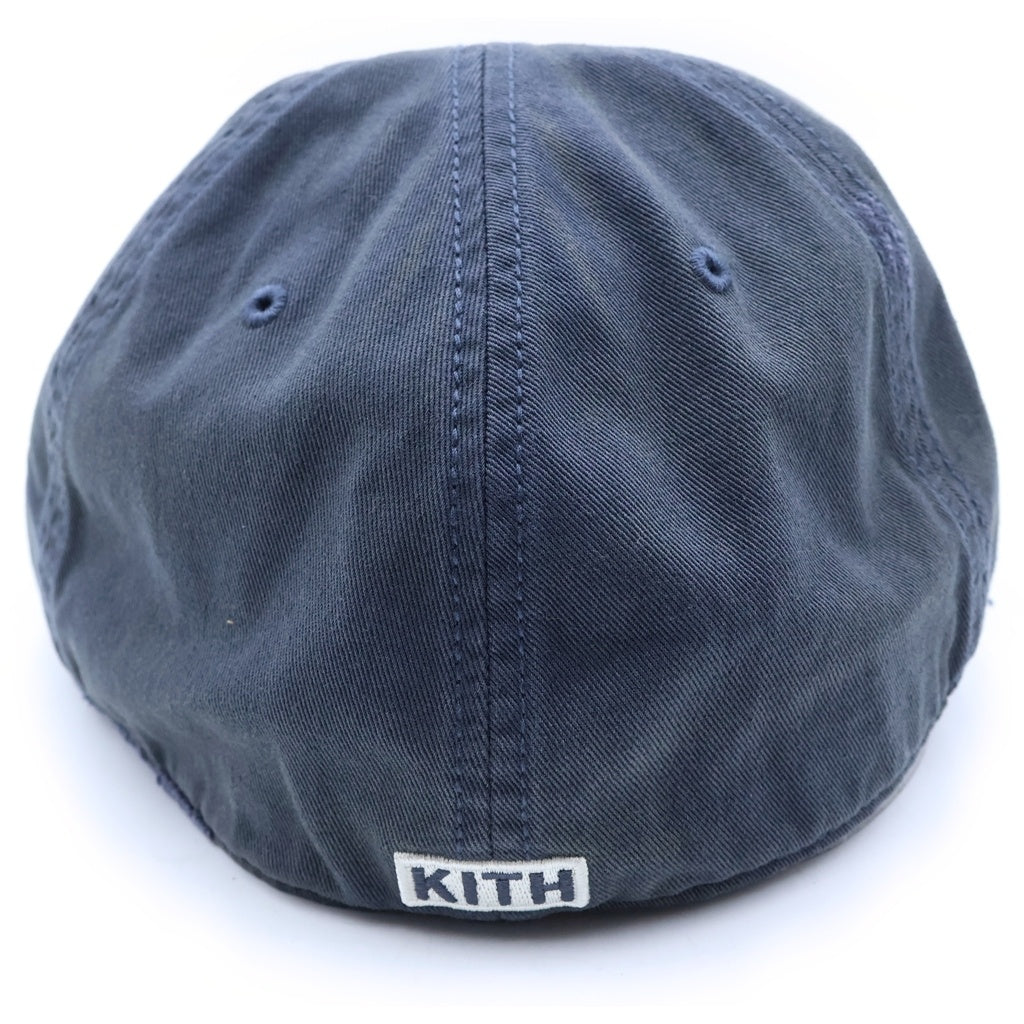 KITH(キス) WASHED LS CAP ウォッシュド ダメージ加工 ベースボールキャップ 帽子 ネイビー 26-095-060-0022-2-0