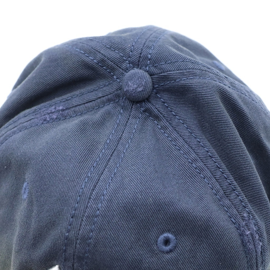 KITH(キス) WASHED LS CAP ウォッシュド ダメージ加工 ベースボールキャップ 帽子 ネイビー 26-095-060-0022-2-0